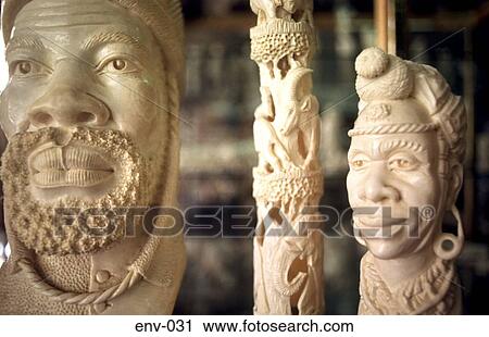 Carved Ivory Figures Africa View Large Photo Image Stock Image - Carved Ivory Figures Africa. Fotosearch