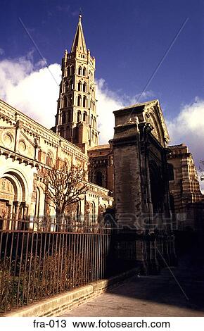Cathedral of Saint Servin Toulouse France Europe View Large Photo Image Stock Image - Cathedral of Saint Servin Toulouse France Europe. Fotosearch