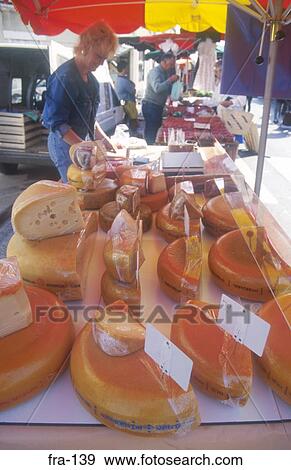 Cheese Stall Dordogne France View Large Photo Image Stock Photo - Cheese Stall Dordogne France. Fotosearch