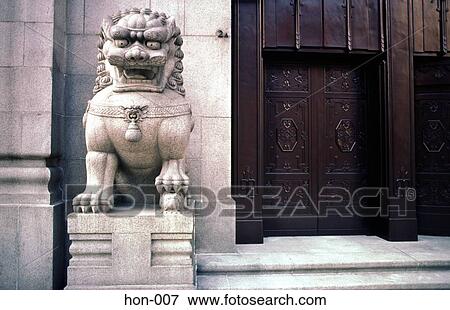 Stock Photo - Chinese Dragon Statue Queensway Hong Kong Island. Fotosearch
