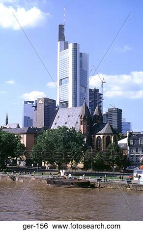 Church and Offices by the Main Frankfurt Germany View Large Photo Image Stock Photograph - Church and Offices by the Main Frankfurt Germany. Fotosearch