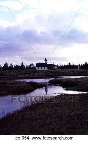 Church on a River Bank Pingvellir Iceland View Large Photo Image Picture - Church on a River Bank Pingvellir Iceland. Fotosearch
