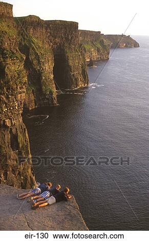 Stock Image - Cliffs of Moher Ireland. Fotosearch