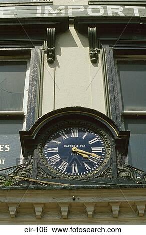 Clock Set in Shop Front Kildare Ireland View Large Photo Image Stock Photograph - Clock Set in Shop Front Kildare Ireland. Fotosearch