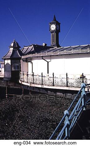 Clock Tower on Pier Brighton England UK View Large Photo Image Picture - Clock Tower on Pier Brighton England UK. Fotosearch