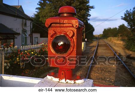 Close Up of Level Crossing Warning Lamp Ireland View Large Photo Image Picture - Close Up of Level Crossing Warning Lamp Ireland. Fotosearch
