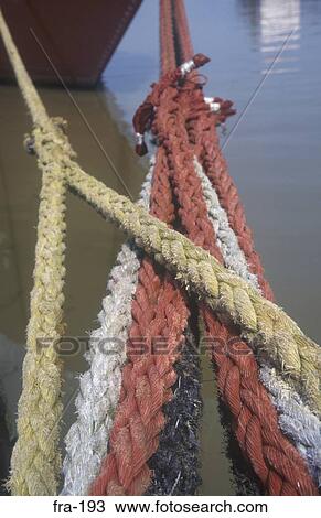 Close up of Mooring Ropes France View Large Photo Image Stock Image - Close up of Mooring Ropes France. Fotosearch