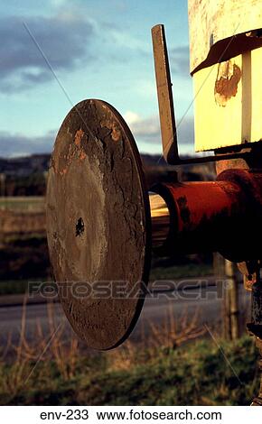 Stock Image - Close Up of Train Buffer. Fotosearch