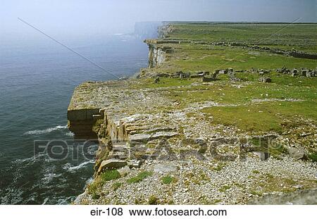 Coastal Cliffs Isle of Aran Ireland View Large Photo Image Stock Photo - Coastal Cliffs Isle of Aran Ireland. Fotosearch