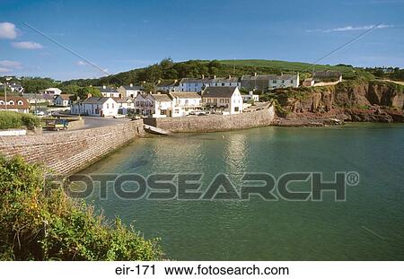 Stock Image - Coastal Village Ireland. Fotosearch