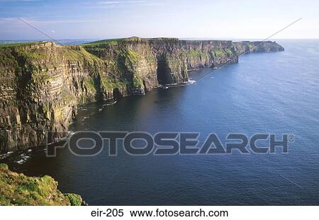 Coastline at Cliffs of Moher Ireland View Large Photo Image Stock Photography - Coastline at Cliffs of Moher Ireland. Fotosearch