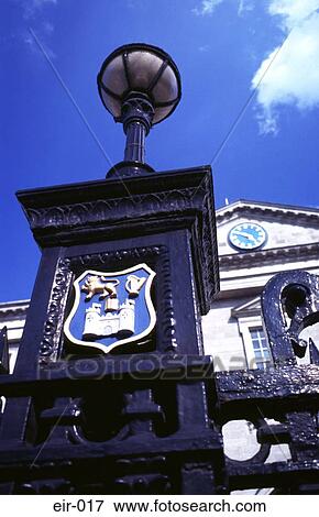 Coat of Arms on Lamppost Trinity College Dublin View Large Photo Image Stock Photo - Coat of Arms on Lamppost Trinity College Dublin. Fotosearch