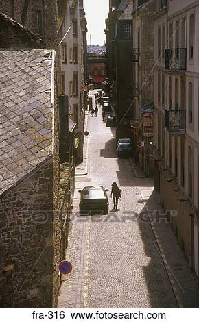 Cobbled Street St Malo France View Large Photo Image Stock Photograph - Cobbled Street St Malo France. Fotosearch