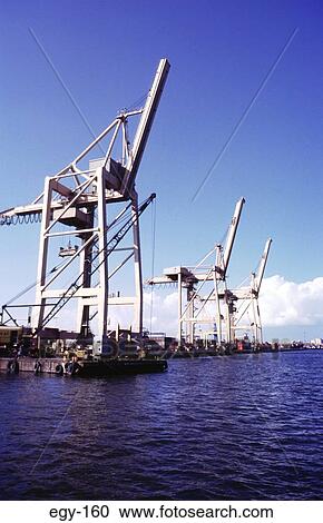 Container Cranes at Port Said Docks Egypt View Large Photo Image Stock Image - Container Cranes at Port Said Docks Egypt. Fotosearch