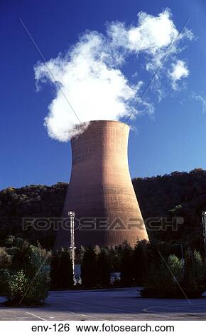 Stock Photograph - Cooling Tower at Ironbridge UK. Fotosearch