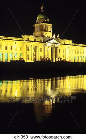 Custom House and Reflected in River Liffey Dublin View Large Photo Image Stock Image - Custom House and Reflected in River Liffey Dublin. Fotosearch