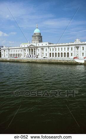 Custom House River Liffey Dublin Ireland View Large Photo Image Stock Image - Custom House River Liffey Dublin Ireland. Fotosearch