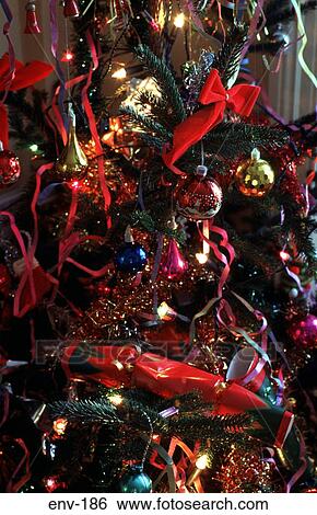 Decorated Christmas Tree View Large Photo Image Stock Photograph - Decorated Christmas Tree. Fotosearch