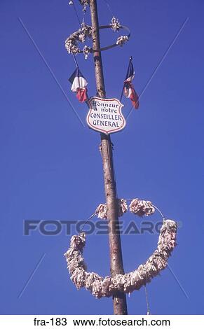 Decorated Pole France View Large Photo Image Stock Image - Decorated Pole France. Fotosearch