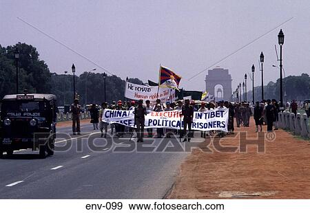 Demonstration in Delhi India View Large Photo Image Stock Photo - Demonstration in Delhi India. Fotosearch