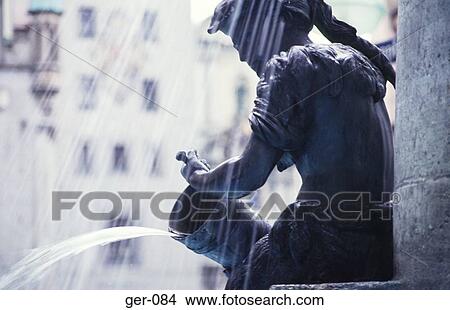 Picture - Detail of Fountain Munich. Fotosearch