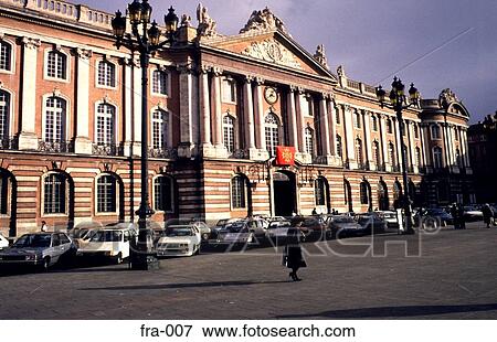 Du Capitole Building Toulouse France Europe View Large Photo Image Stock Photo - Du Capitole Building Toulouse France Europe. Fotosearch