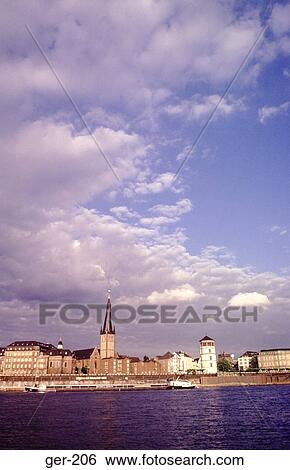 Dusseldorf Cityscape Germany View Large Photo Image Stock Photograph - Dusseldorf Cityscape Germany. Fotosearch