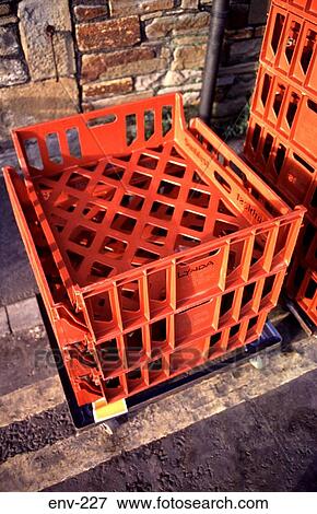 Empty Baker's Delivery Crates View Large Photo Image Stock Photo - Empty Baker's Delivery Crates. Fotosearch