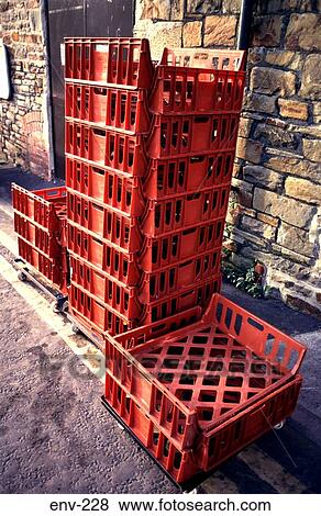 Empty Baker's Delivery Crates View Large Photo Image Stock Photo - Empty Baker's Delivery Crates. Fotosearch