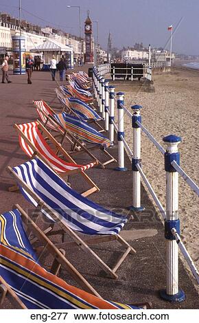 Empty Deckchairs on Weymouth Promenade Dorset View Large Photo Image Stock Photo - Empty Deckchairs on Weymouth Promenade Dorset. Fotosearch