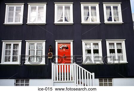 Facade of a Corrugated Metal House Reykjavik Iceland View Large Photo Image Stock Photography - Facade of a Corrugated Metal House Reykjavik Iceland. Fotosearch