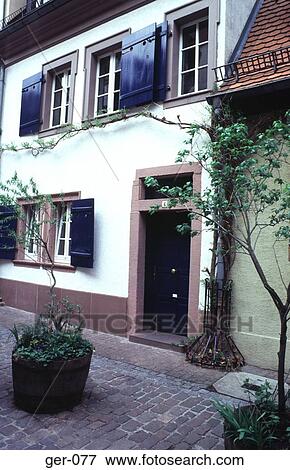 Facade of House Marstallstr Heidelberg View Large Photo Image Stock Photo - Facade of House Marstallstr Heidelberg. Fotosearch