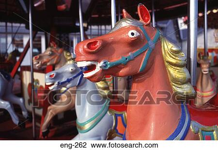 Fairground Roundabout Horses England UK View Large Photo Image Stock Image - Fairground Roundabout Horses England UK. Fotosearch