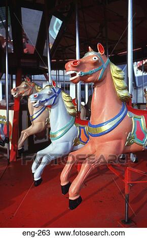 Fairground Roundabout Horses England UK View Large Photo Image Stock Image - Fairground Roundabout Horses England UK. Fotosearch