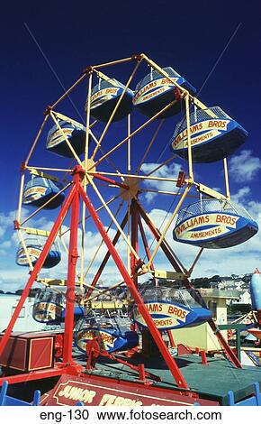 Fairground Wheel Cornwall England View Large Photo Image Stock Image - Fairground Wheel Cornwall England. Fotosearch