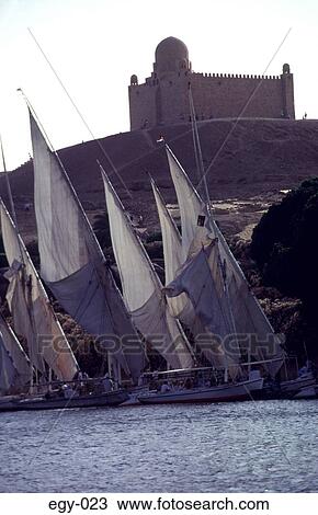 Felucca Boats with Aga Kahn Mosque Egypt Africa View Large Photo Image Stock Image - Felucca Boats with Aga Kahn Mosque Egypt Africa. Fotosearch