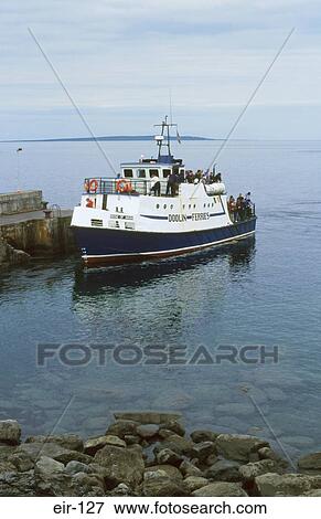 Ferry at Pier Doolin Clare Ireland View Large Photo Image Stock Photo - Ferry at Pier Doolin Clare Ireland. Fotosearch