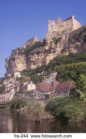Picture - Feudal Fortress Beynac Dordogne France. Fotosearch