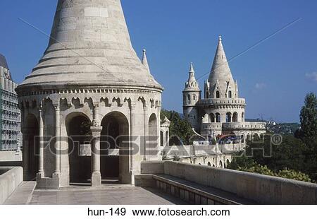 Fisherman's Bastion Old Town Budapest Hungary View Large Photo Image Stock Photo - Fisherman's Bastion Old Town Budapest Hungary. Fotosearch