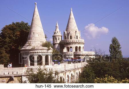 Fisherman's Bastion Old Town Budapest Hungary View Large Photo Image Stock Photography - Fisherman's Bastion Old Town Budapest Hungary. Fotosearch