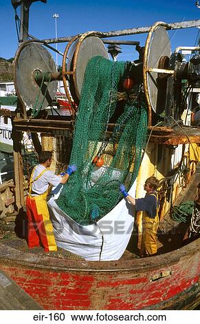 Fishermen Unloading Net from Trawler Ireland View Large Photo Image Stock Image - Fishermen Unloading Net from Trawler Ireland. Fotosearch