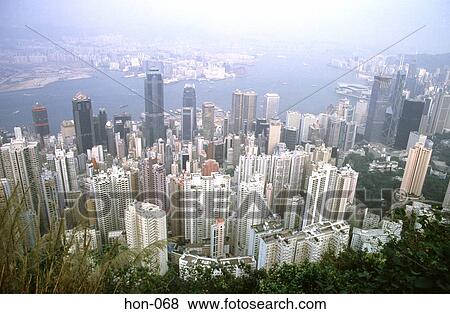 Fisheye View of Victoria From The Peak Hong Kong View Large Photo Image Stock Photo - Fisheye View of Victoria From The Peak Hong Kong. Fotosearch