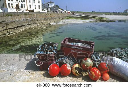 Fishing Tackle on Harbour Quay Inishmore Aran Island View Large Photo Image Stock Image - Fishing Tackle on Harbour Quay Inishmore Aran Island. Fotosearch