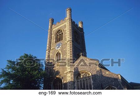 Flint and Chalk Church Tower Henley UK View Large Photo Image Stock Photo - Flint and Chalk Church Tower Henley UK. Fotosearch