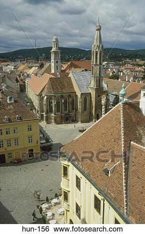 Fo Ter Square Sopron Hungary View Large Photo Image Stock Photograph - Fo Ter Square Sopron Hungary. Fotosearch