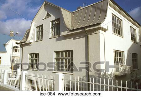 Front and Roof of a House Old Town Reykjavik Iceland View Large Photo Image Picture - Front and Roof of a House Old Town Reykjavik Iceland. Fotosearch