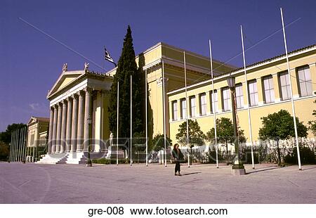 Stock Photo - Front of a Government Building Athens. Fotosearch
