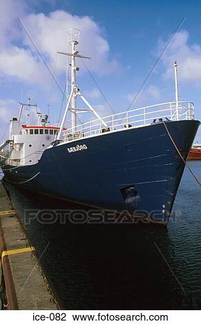 Front View of a Ship at Quayside Reykjavik Iceland View Large Photo Image Stock Image - Front View of a Ship at Quayside Reykjavik Iceland. Fotosearch