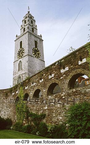 Garden Stone Wall Shandon Tower Cork View Large Photo Image Stock Photo - Garden Stone Wall Shandon Tower Cork. Fotosearch