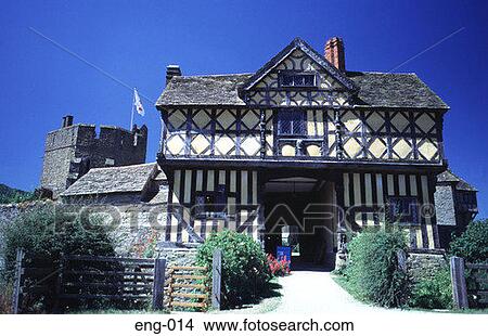Gatehouse of Stokesay Castle Shropshire England UK View Large Photo Image Picture - Gatehouse of Stokesay Castle Shropshire England UK. Fotosearch